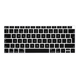 Funda Teclado Español Macbook Air 13puLG 2018 A1932 - Negro