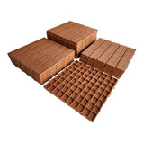 Kit 20 Peças Deck Textura Madeira Decoração Jardim Piscinas