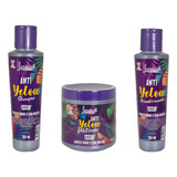 Kit Shampoo + Acondicionador + Crema  Violeta Luminus