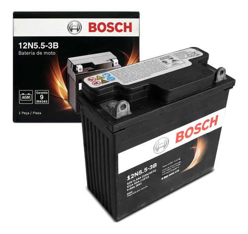 Bateria Bosch 12n5.5-3b Yamaha Rd125 Rd350 Rdz135 Ybr125