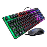 Kit Profesional Para Jugadores De Teclado Y Ratón Usb Con Iluminación Rgb