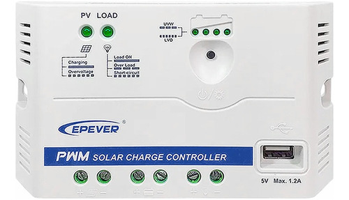 Controlador De Carga Epever Pwm 20a - Ls2024eu