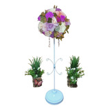 10- Base  Porta Vela/ Floral -  Rulito   50cm  