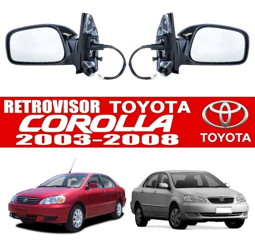 Retrovisor Toyota Corolla New Sensation 2003/2008 Derecho Foto 2