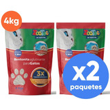 Piedras Arena Sanitarias Gatos Aglutinantes Zootec 4kg 