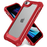 Funda Roja Para iPhone 7/8/se 2020+2 Protectores De Panta...