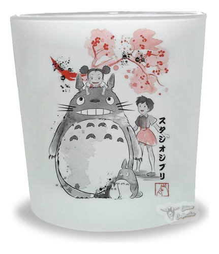 Vaso De Whisky Totoro Diseño Vintage, Cine Japonés - En Caja