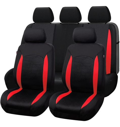 Kit Funda Cubre Asiento Cuero Auto Tela Universal / 216003