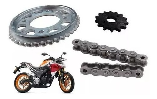 Kit Transmision Honda Cb 190r 45/14 Motos Coyote