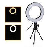 Ring Light De Mesa Iluminador Led 16cm + Tripé Reclinavel