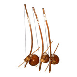 Kit 20 Berimbau Infantil Envernizado Tamanho 60 Cm.