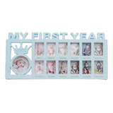 Porta Retratos Para Bebé, Registro Desde Rn -1 Año Azul