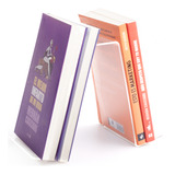 Soporte Libros Acrílico Transparente Librerías Pack X10u