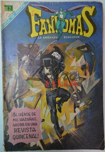 Comic Número 1 De Fantomas (1969) Editorial Novaro