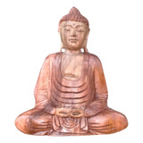 Buda Meditando Diferentes Mudras, De Madera