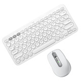 Logitech Wireless: Teclado K380 + Mouse Mx Anywhere 3, Wht