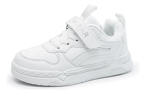 Tenis Agear Zapatillas Deportivas Zaptos Cómodo Respirable Transpirable Moda Niño Niña Blanco 6-18añ | Meses sin interés