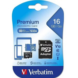 Tarjeta De Memoria Ssd 16gb Verbatim Premium Con Adaptador 