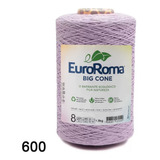 Barbante Euroroma Colorido 0600- Lilás Claro N.8 1,8 Kg