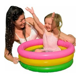 Piscina Inflable Bebe 3 Anillos Acolchada 61x22cm