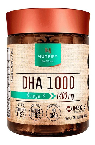 Dha 1000 (ômega 3) - Nutrify 60 Cápsulas