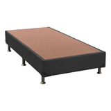 Cama Box Base Solteiro Suede Cinza (78x20)ortobom