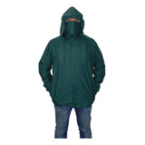 Chaqueta Antifluidos Con Tapabocas Impermeable Protección