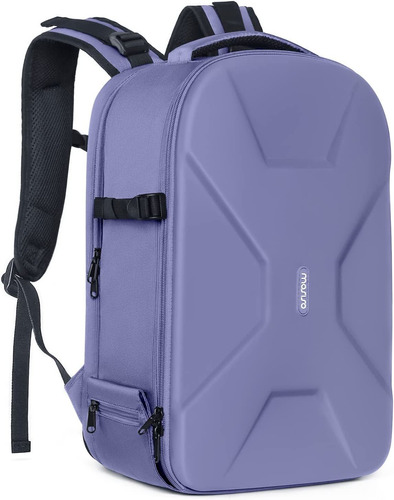 Mochila De Dron/camara Dslr Dura Lila + Bolsillo Laptop 1...