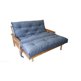 Futon 2 Cuerpos C/ Piecera Guatambu Lust Y Chenille Copos