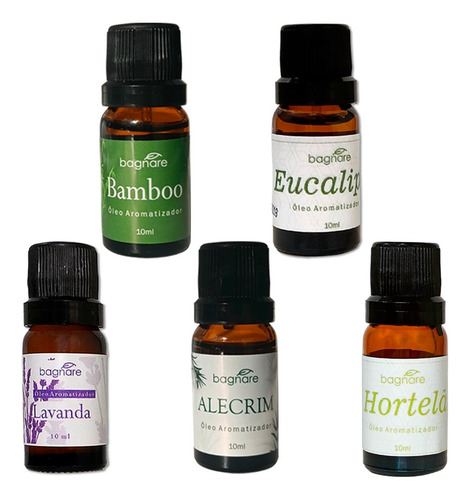 Essências P Difusor Umidificador De Ar Elétrico Kit 5 De10ml