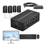 Chaveador Kvm Hdmi 2.0 4x1 Usb 4k X 2k 60hz Hdcp 2.2 Win Mac