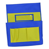 2 X 6 Bolsillos, Silla De Escritorio, Asiento, Azul Amarillo