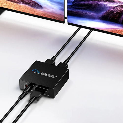 Splitter Hdmi 1x2 Full Hd Activo 2 Salidas 1080p Tv / Metal 