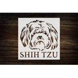 Shih Tzu Perro 5.5x5.5 Pulgadas Plantilla Proyectos De ...