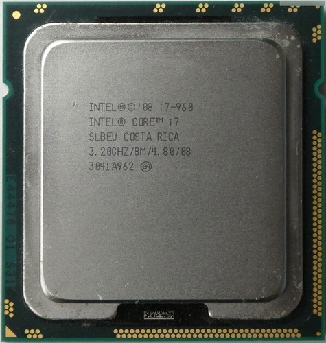 Procesador Intel Core I7 960 4 Núcleos/8 Hilos/3,46/lga1366