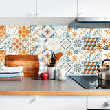 Vinil Adhesivo Azulejos Decorativos Laminado Mate Con Protección 20 Modelos Diferentes Facil De Limpiar Y Aplicar Color Cálidos