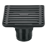 Resumidero Cuadrado 4x 4 Inoxidable Negro Aqua 47650 4 Pzs