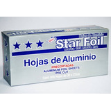 500 Hojas De Papel Aluminio 30 Cm X 27 Cm Star Foil