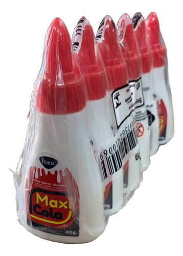 Cola Branca Escolar Pequena 40g Frama Maxi Cola Kit 6 Un.