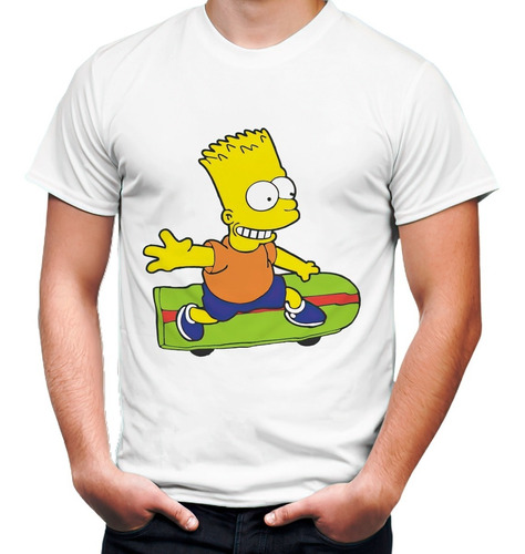 Playera Caricatura Serie Los Simpson Bart #2134