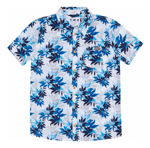 Camisa Tropical Crema Niño Fashion's Park