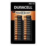 Paquete  Pilas Alcalinas Doble Aa Duracell X 40 Unidades