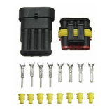 Kit 1 Conj Conector Selado Superseal  Automotivo Ip67 4 V