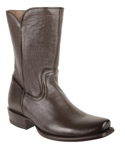 Bota Vaquera Hombre Urbana Piel Venado Original Rio Grande.