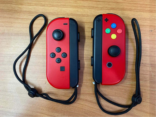 Controles Nintendo Switch Joy-con (l)(r) Mario Odyssey Rojo