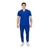 Pijama Medica Quirúrgica Jogger Hombre Azul Rey