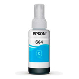 Botella De Tinta Epson 664 Cyan 6500pag (t664220-al) A