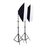 Kit Iluminacion X2 Softbox 50x70cm Para Fotografia