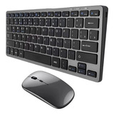 Kit De Teclado Mouse Bluetooth Wireless Recarregável Wb-8077