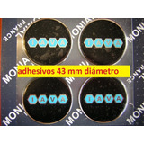 Juego Logos Llantas 43 Mm Diámetro X 4 Fiat Iava Negro